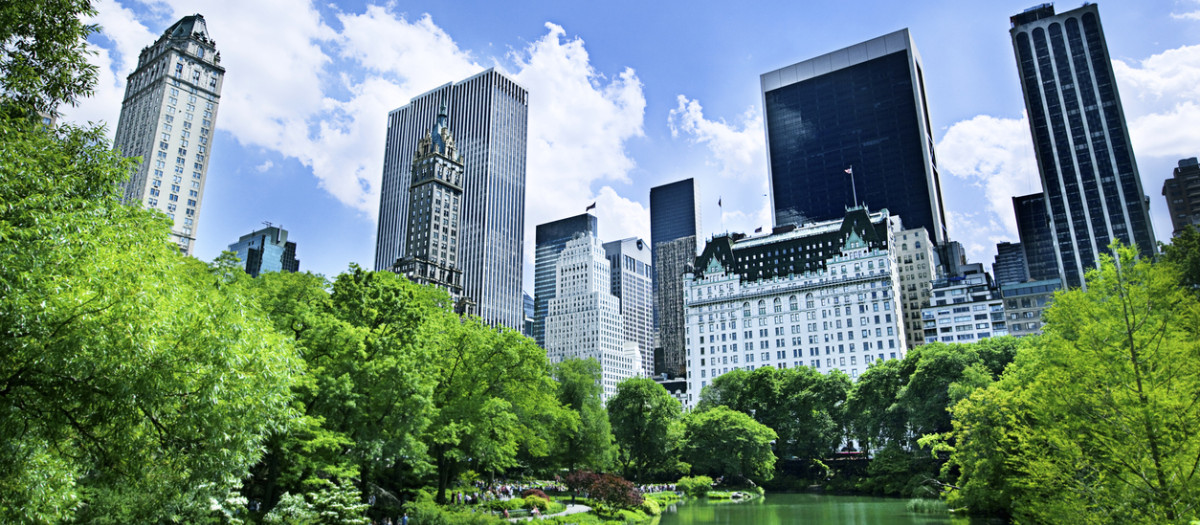 Central Park y el hotel Plaza de Nueva York, donde se alojaba Carlos Alcaraz