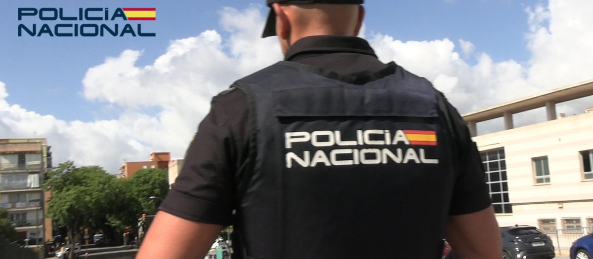 Un agente de la Policía Nacional
