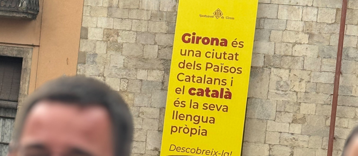Uno de los carteles de la nueva campaña del Ayuntamiento de Gerona
