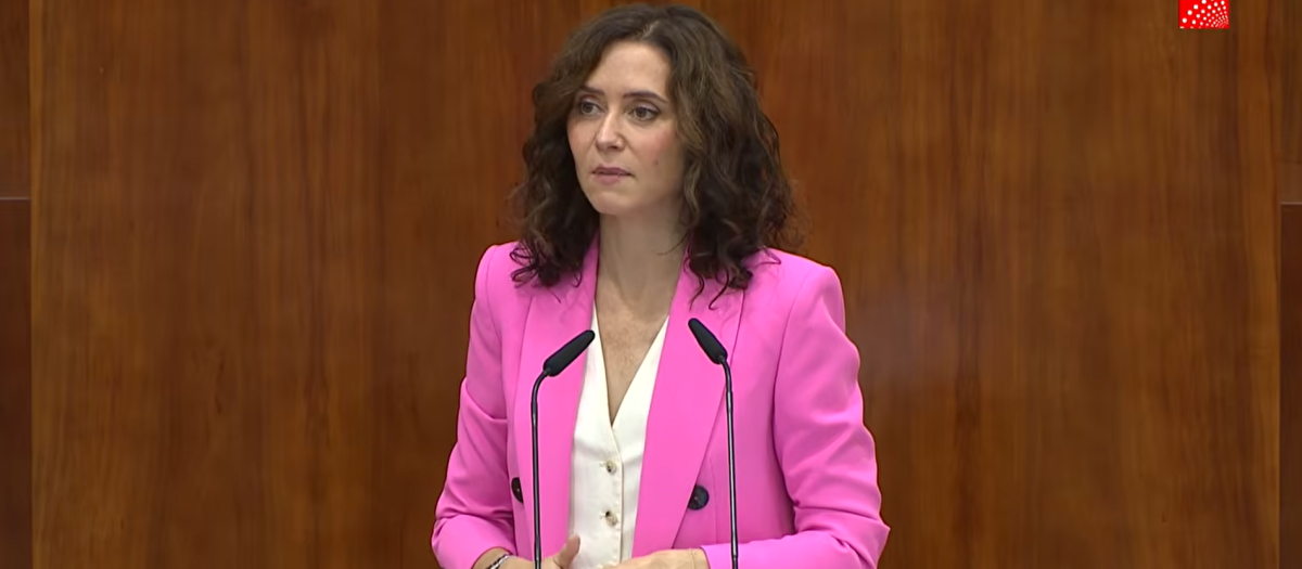 La presidenta de la Comunidad de Madrid, Isabel Díaz Ayuso