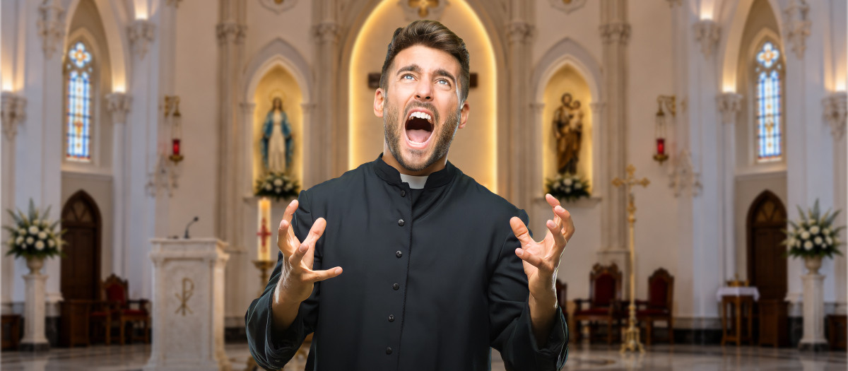 La paciencia de los sacerdotes también es finita...