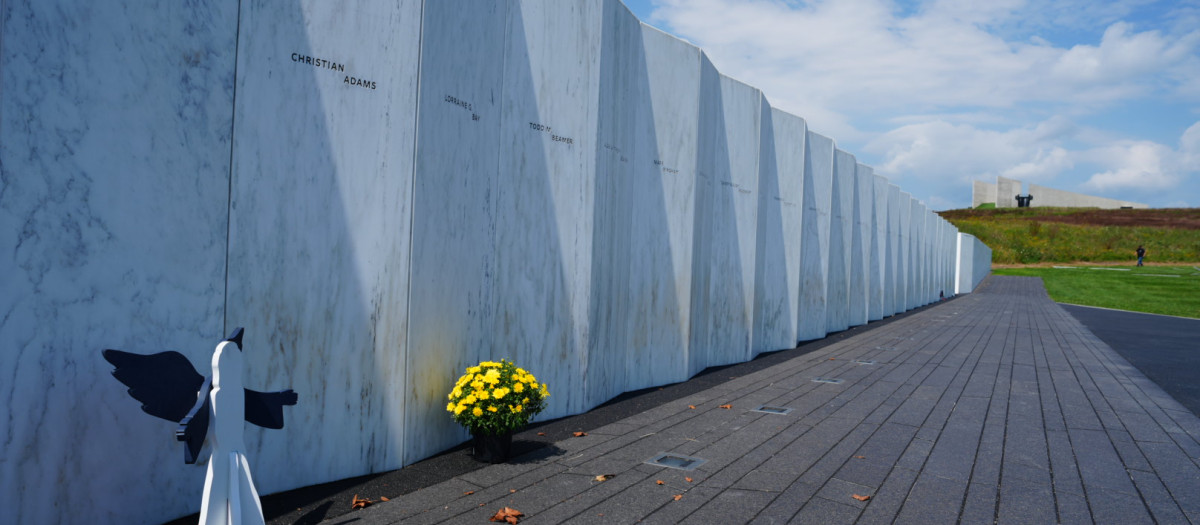 Imagen del Memorial del vuelo 93