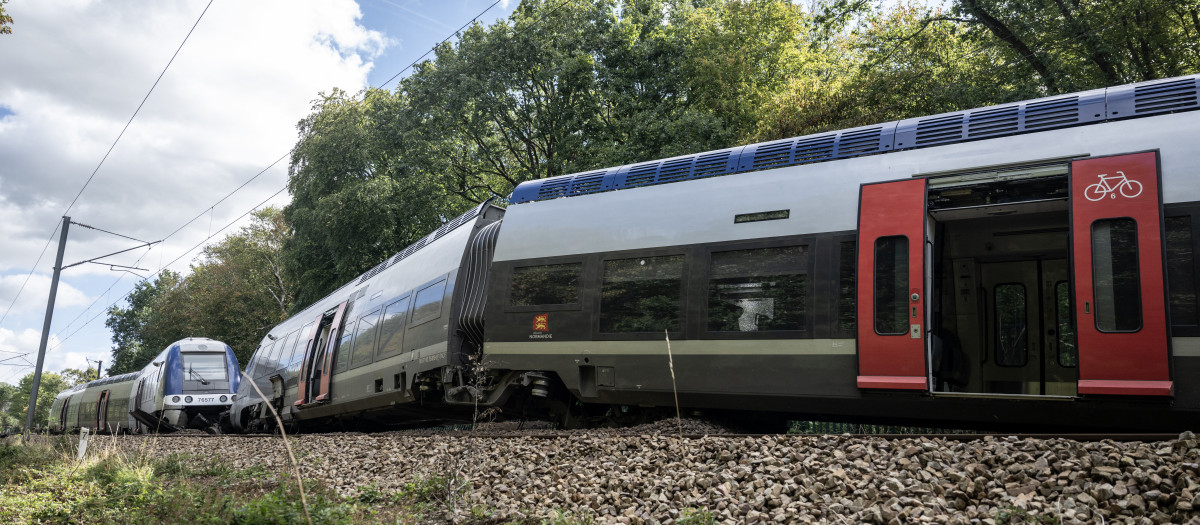 Descarrilamiento de un tren en Cleon, al sur de Francia