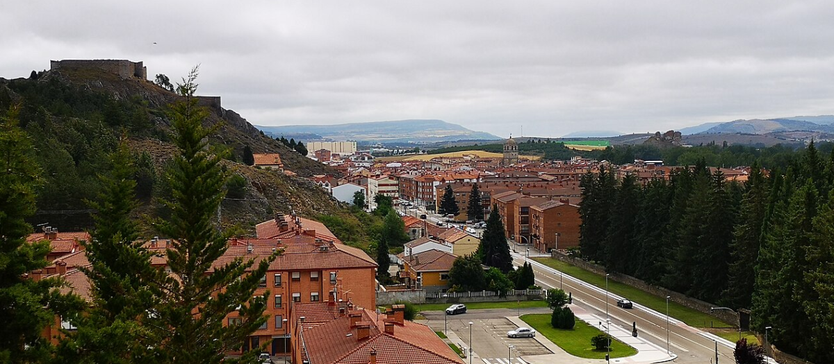 Vista sobre Aguilar de Campoo, en Palencia