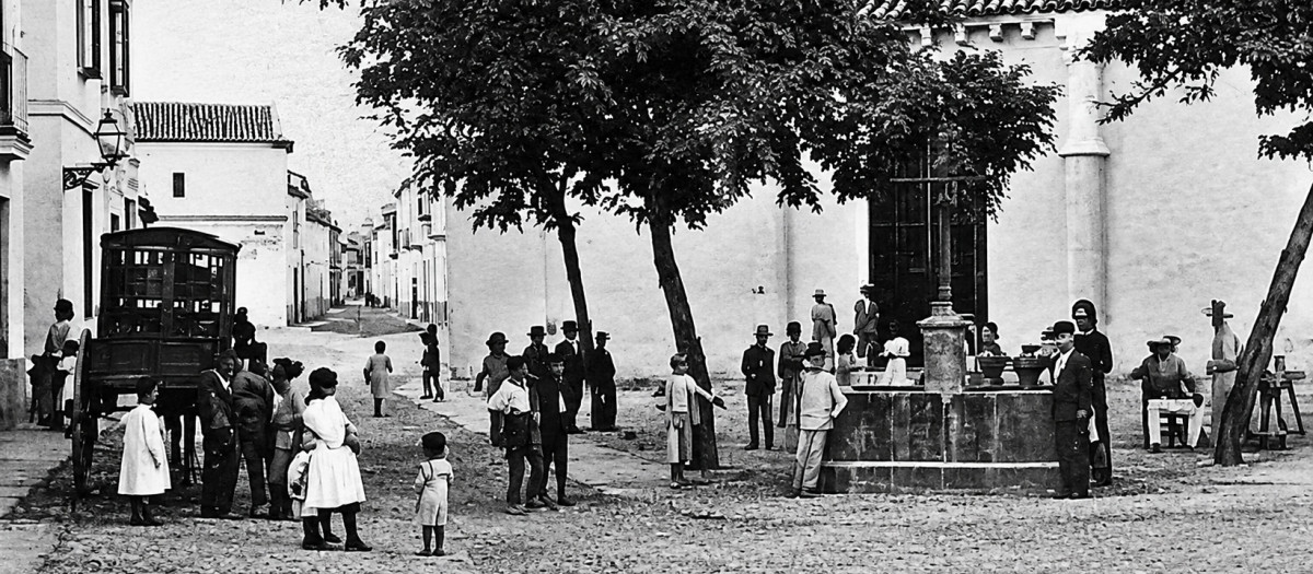 Ambiente alrededor de la Fuente de San Lorenzo (1897)