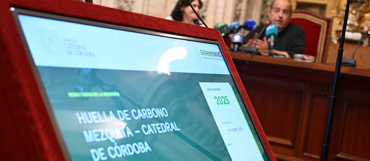 Presentación de la medición de la huella de carbono 2025 de la Mezquita Catedral de Córdoba
