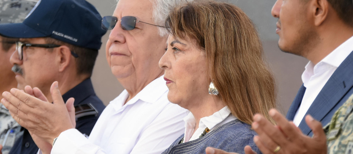 La gobernadora del estado de Morelos, Margarita González Saravia (c)