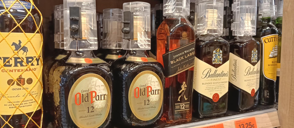 Imagen del Whisky Grand Old Parr 12 años en un supermercado de Mercadona