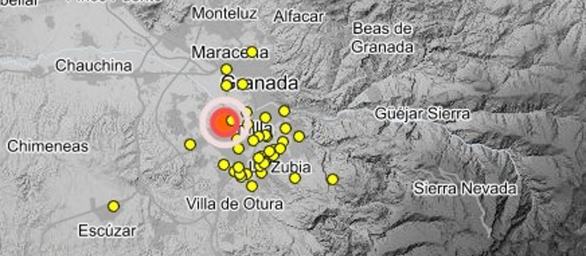 Terremoto de magnitud 3,1 mbLg este miércoles a las 9,54 horas y epicentro en Churriana
