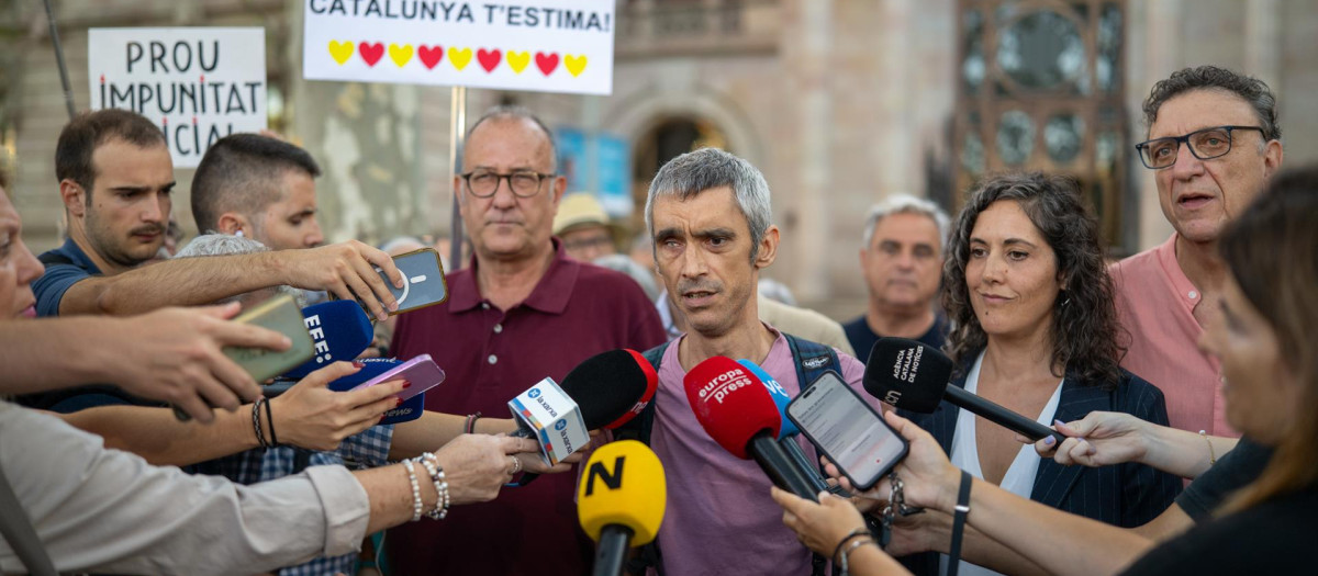 El manifestante que perdió la visión de un ojo por el impacto de una bala de goma el 1-O, Roger Español.