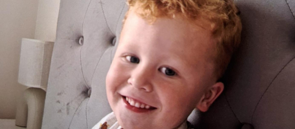 Noah Woods, el niño de tres años desaparecido en Inglaterra