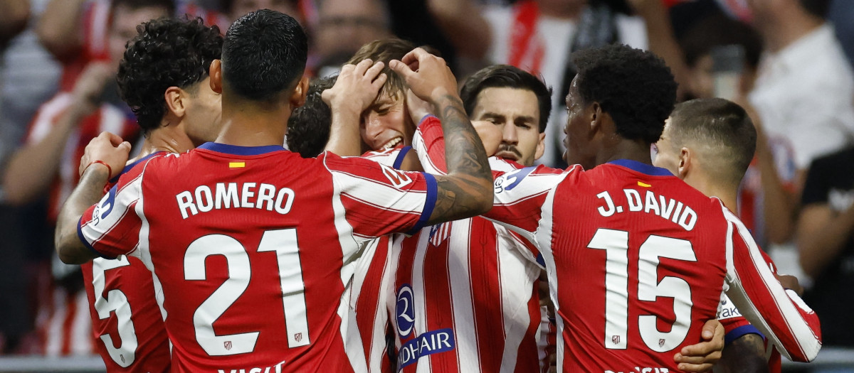 El Atlético de Madrid venció 4-0 a Osasuna en el Metropolitano
