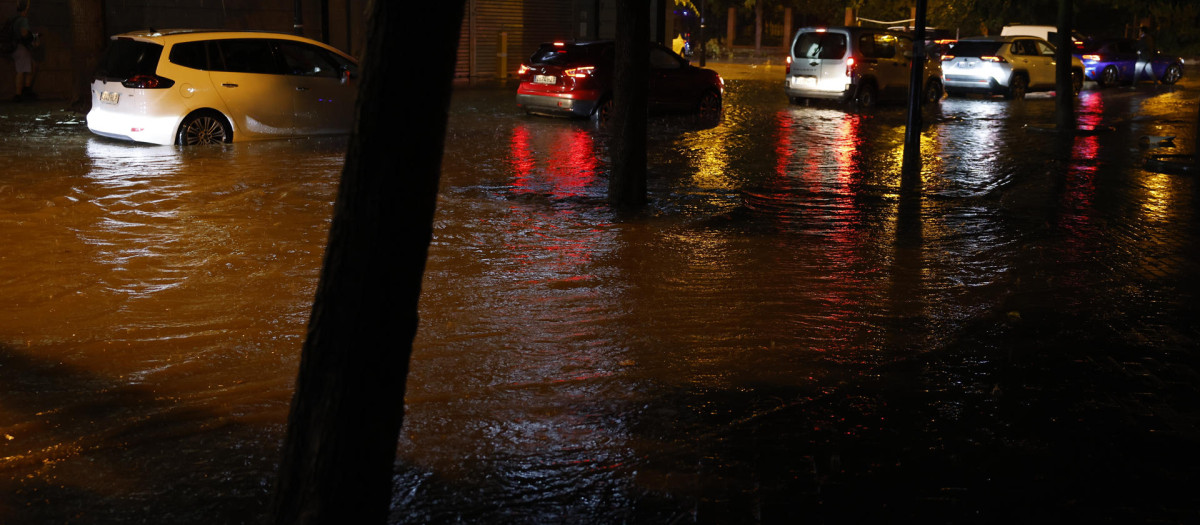 Imagen de los efectos de las lluvias en Valencia