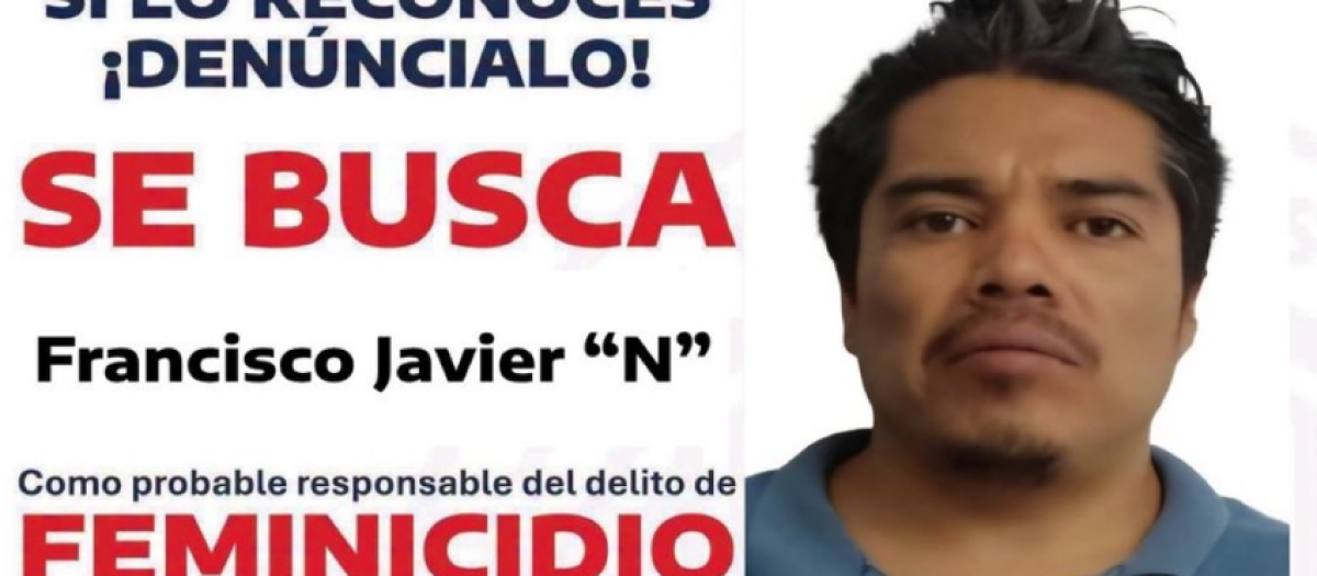 Cartel relativo a la búsqueda del presunto asesino