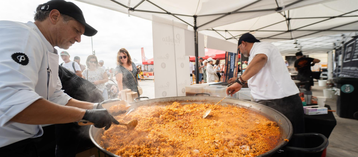 Imagen de archivo de otra edición del concurso internacional World Paella Day en Valencia