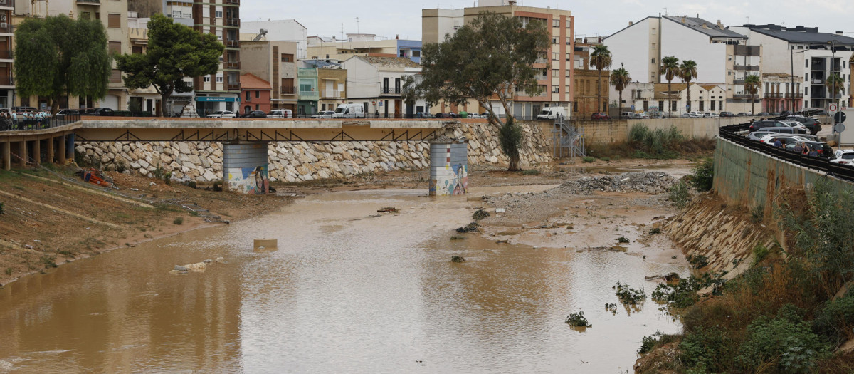 Imagen del barranco del Poyo tomada este jueves
