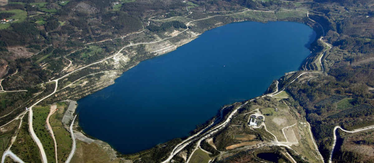 Lago de Meirama, en Cerceda