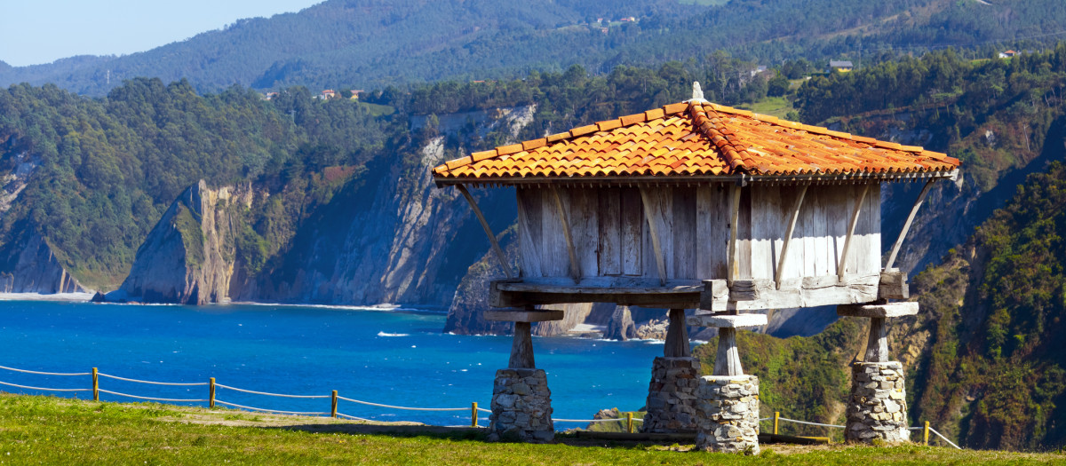 Típico horreo asturiano, nada que ver con la estética mallorquina