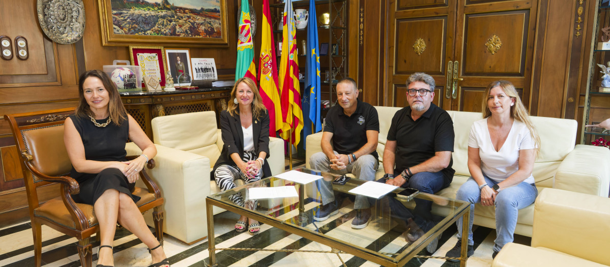 Carrasco en la reunión con APECAS
