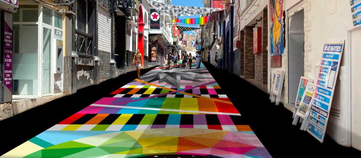 La obra de Okuda en Sant Antoni de Portmany