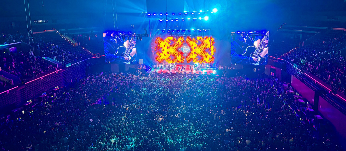 Imagen del concierto celebrado este sábado en el Roig Arena