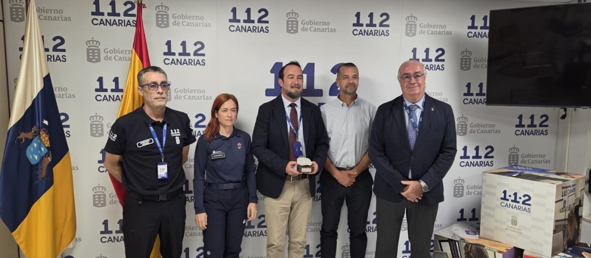 El 112 Canarias recibe un reconocimiento de la NASA