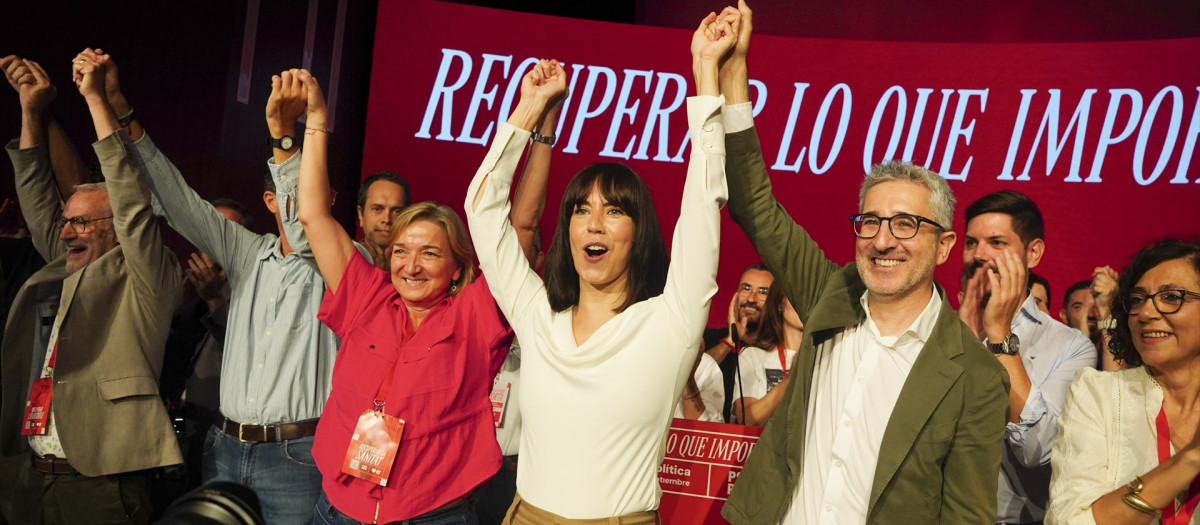 La ministra de Ciencia e Innovación, Diana Morant, en la clausura de la conferencia Política del PSPV-PSOE