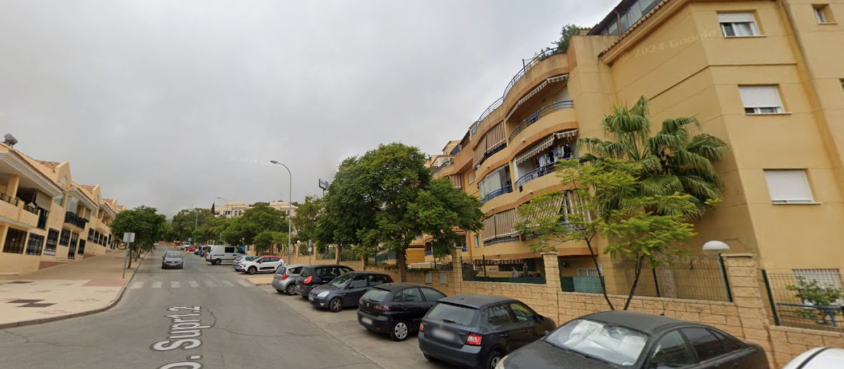 Calle de Torremolinos (Málaga) donde se ubica la vivienda donde se produjeron los hechos