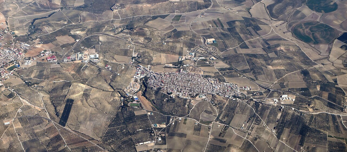 Vista aérea de Montalbán