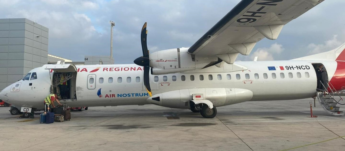 Imagen de un avión de Air Nostrum