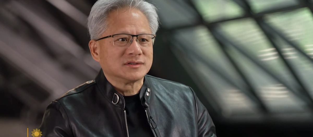 Jensen Huang, CEO de Nvidia, durante su entrevista en CBS News
