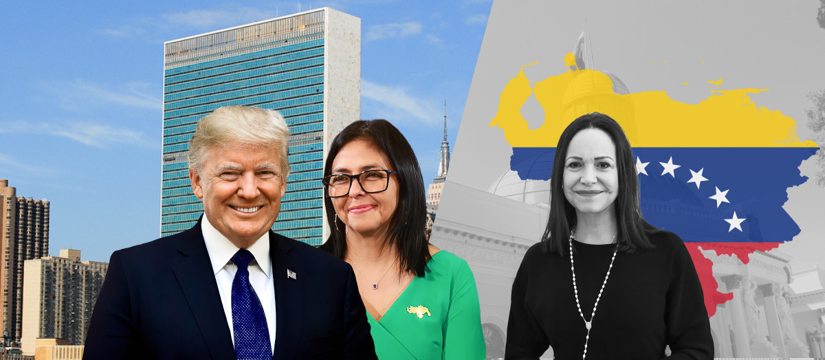 Donald Trump recibe hoy a Delcy Rodríguez mientras María Corina Machada prepara su regreso a Caracas
