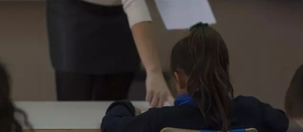 (Foto de ARCHIVO)
Una aluma de Primaria  en un colegio