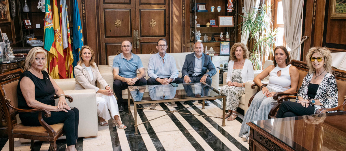 Carrasco durante la junta de la Fundación Alzheimer