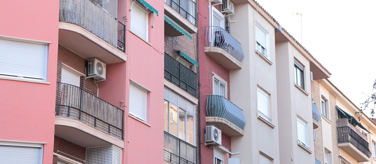Fachada de pisos.