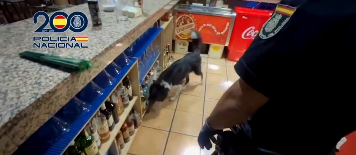 Imagen de uno de los registros realizados por la Policía Nacional