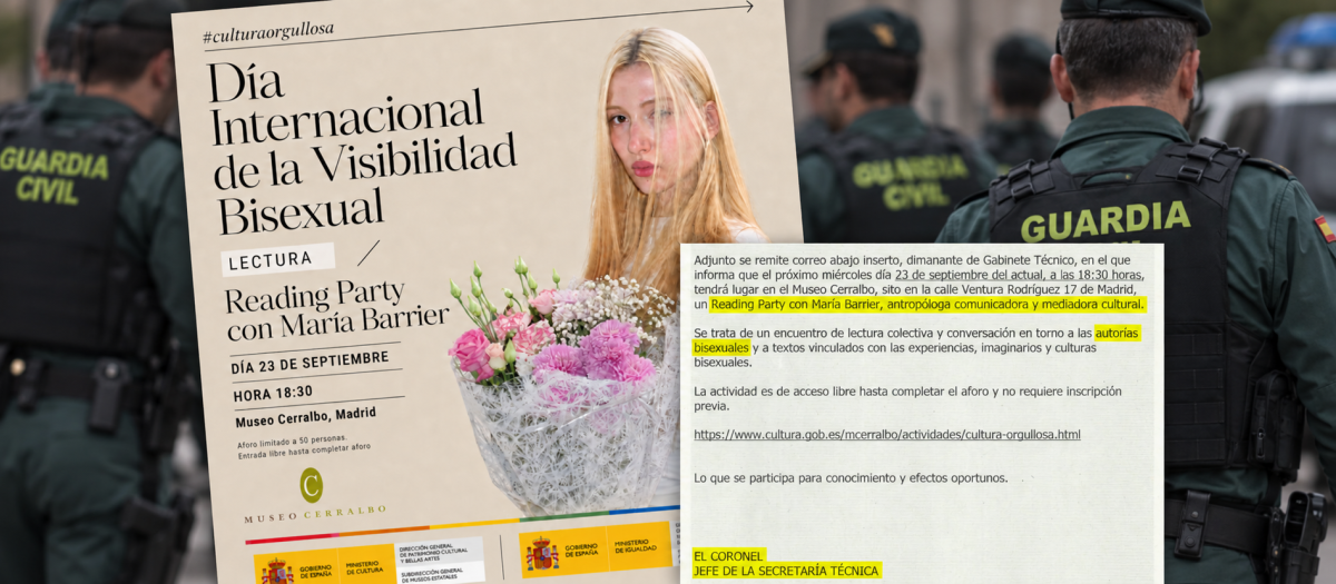 La Benemérita promociona esta charla sobre bisexualidad entre sus agentes