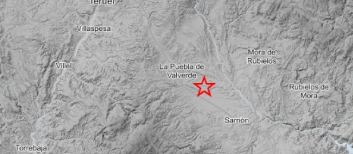 Terremoto de magnitud 3,4 con epicentro en La Puebla de Valverde (Teruel)