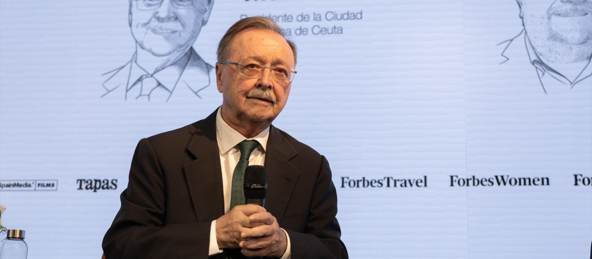 El presidente de Ceuta, Juan Jesús Vivas, durante un diálogo en el 'Forbes Económic Summit'