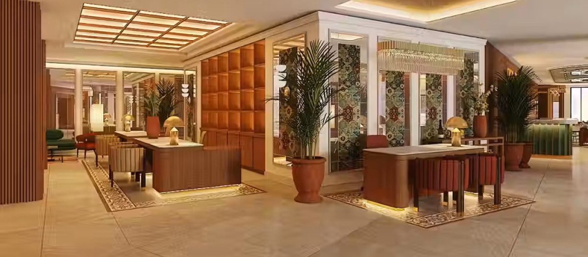 Lobby del Palacio San Juan, a Royal Hideaway Hotel, el primer cinco estrellas de Murcia