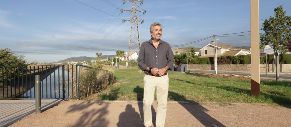 Miguel Ángel Torrico, en el Parque del Canal