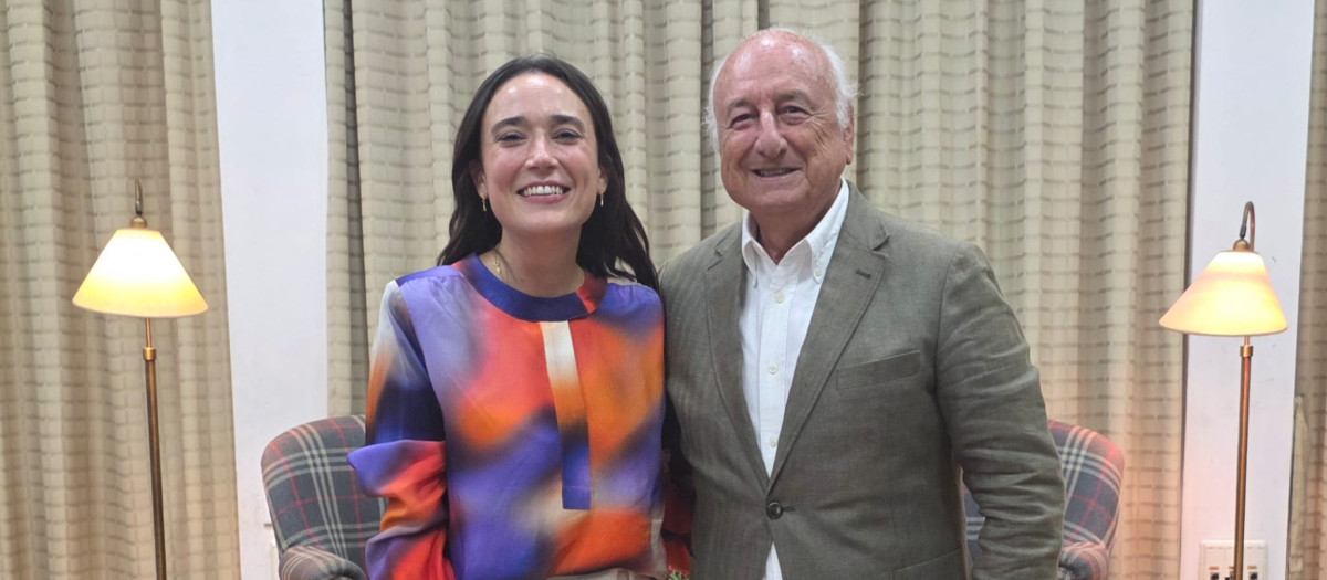 Imagen de Angie Calero junto a Rafael Aznar