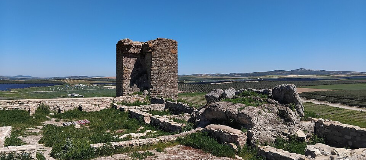 Ruinas del castillo de Dos Hermanas, en Montemayor