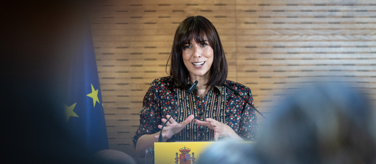 Imagen de la ministra Morant tomada durante un acto en Madrid el pasado 18 de septiembre