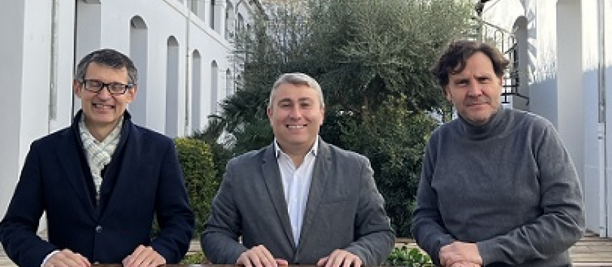El alcalde de Inca (centro) junto con el concejal de Gestión (derecha)