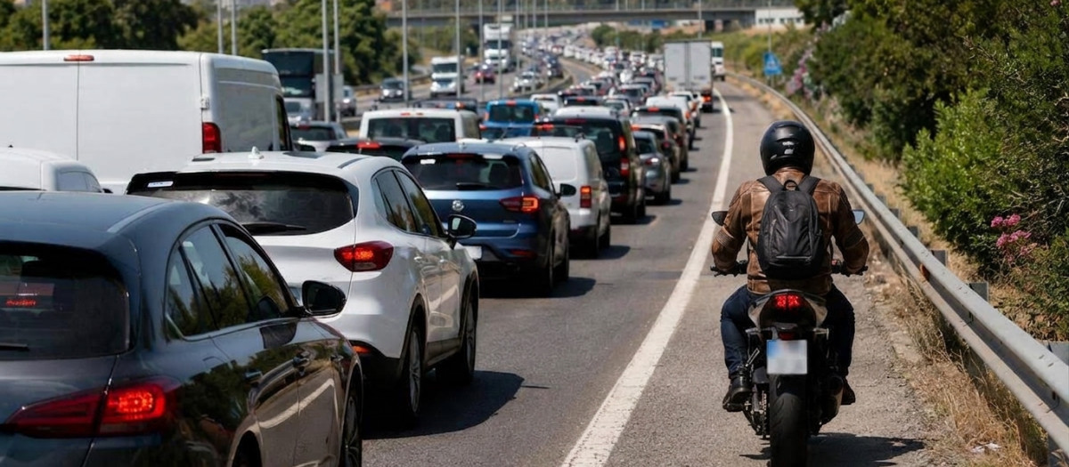 La realidad es que nadie espera encontrarse una moto por el arcén