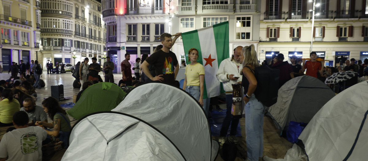 Acampada por la Crisis de la Vivienda en Málaga