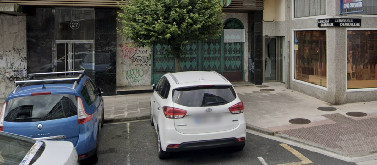 Calle en la que se produjo el apuñalamiento en Lugo