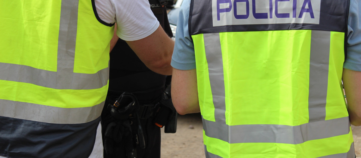 Imagen de unos agentes de la Policía Nacional