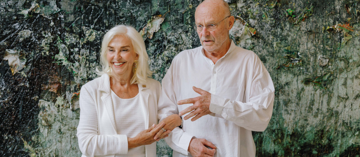 Imagen de Hortensia Herrero y  Anselm Kiefer tomada este miércoles